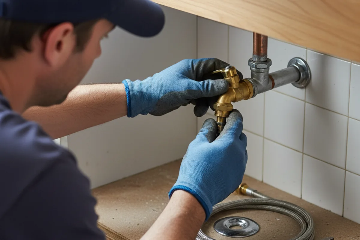 Shutoff valve and fitting work during Emergency Plumbing in Mableton